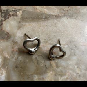 Tiffany Elsa Peretti Open Heart Earrings